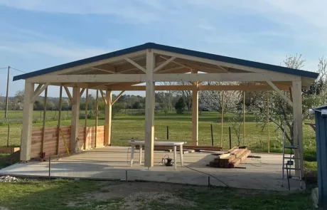 Carport en bois sur mesure à Libourne