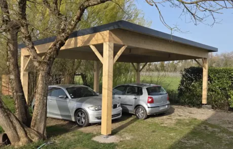Carport en bois sur mesure à Libourne